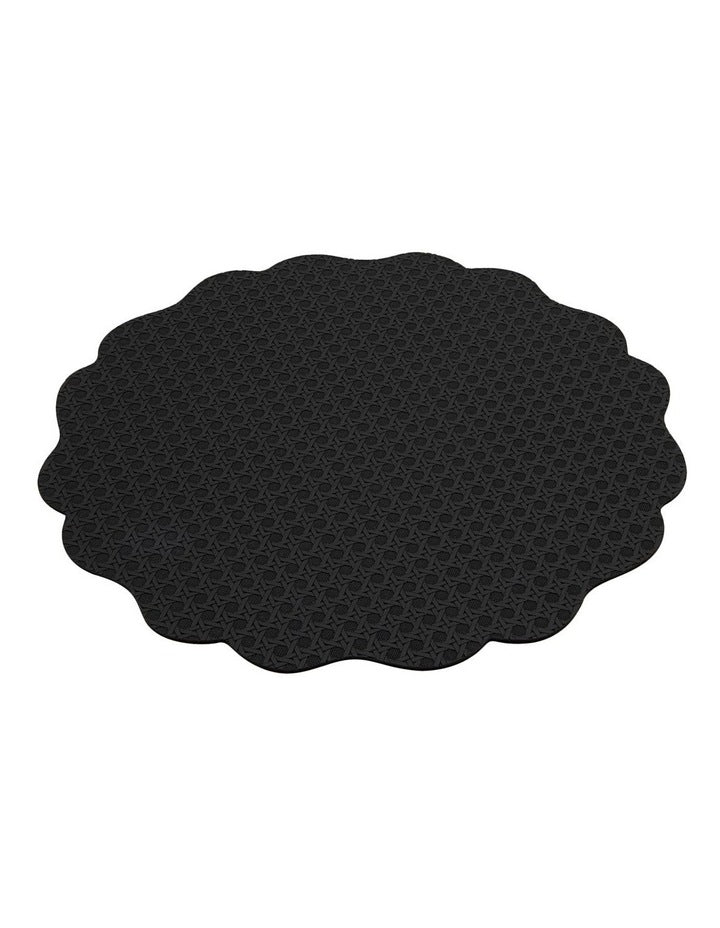 Banda Look Leather Placemat 38cm in Black