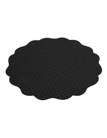 Banda Look Leather Placemat 38cm in Black