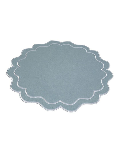Banda Scallop Placemat 38cm in Blue