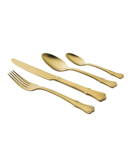 Castello Cutlery Set 24 Pieces Gift Boxed in Champagne