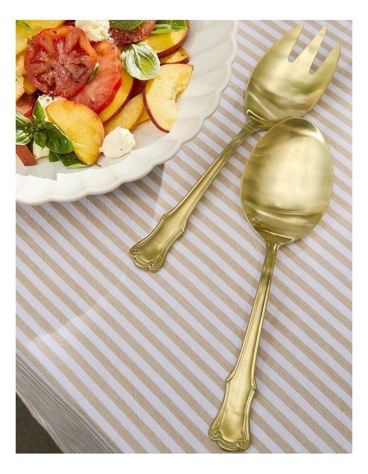 Castello Salad Serving Set 2 Pieces Gift Boxed in Champagne