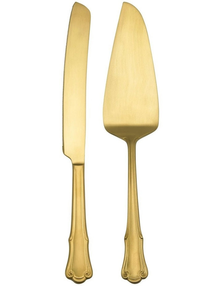Castello Cake Serving Gift Boxed 2 Piece in Champagne