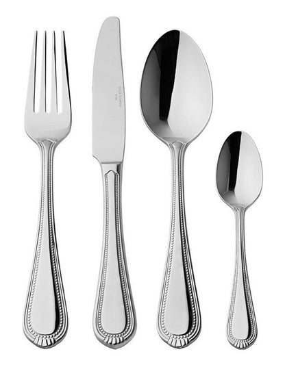 Brocade Cutlery Set 24 Pieces Gift Boxed  in Silver