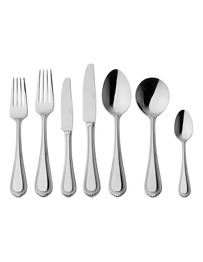 Brocade Cutlery Set 56 Pieces Gift Boxed  in Silver