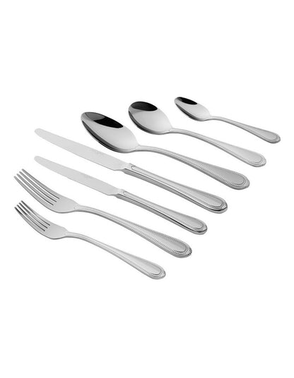 Brocade Cutlery Set 56 Pieces Gift Boxed  in Silver