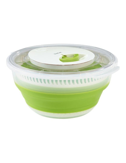 Collapsible Salad Spinner 4L in Green
