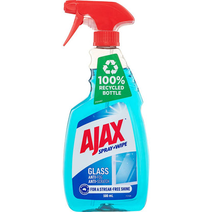 Ajax Spray & Wipe Glass Cleaner Trigger Spray 500mL