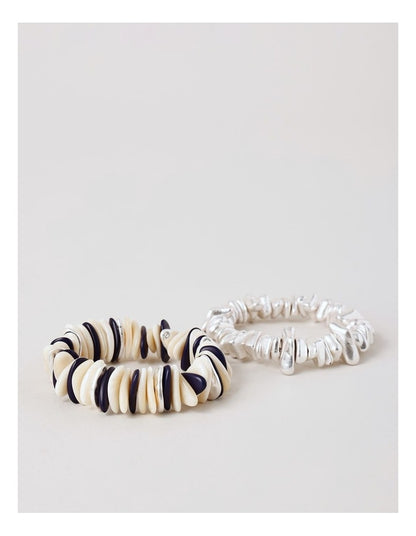 Jangle Stretch 2Pk Bracelet in Blue