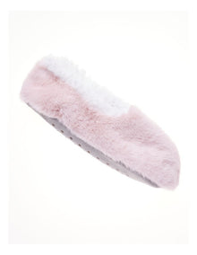 Fluffy Slipper Socks 1 Pack in Dusty Blush