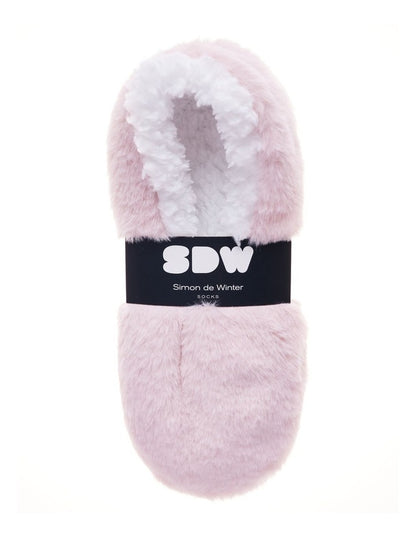 Fluffy Slipper Socks 1 Pack in Dusty Blush