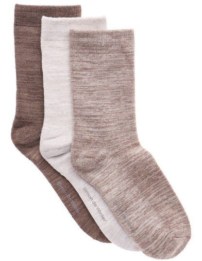 Full Terry Boot Socks 3 Pack in Multi