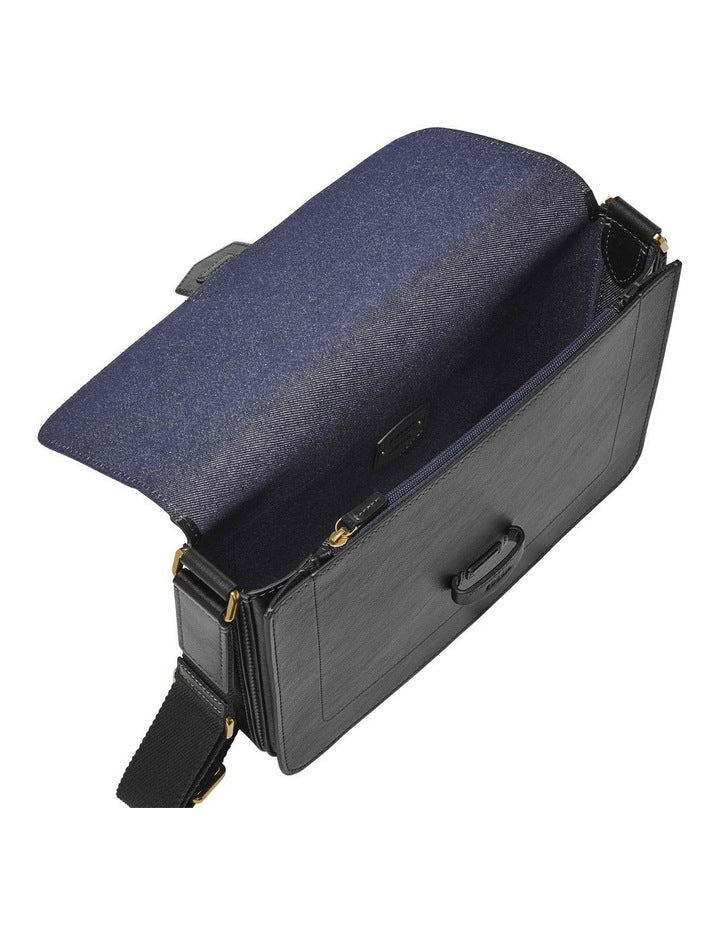 Lennox Messenger Bag in Black