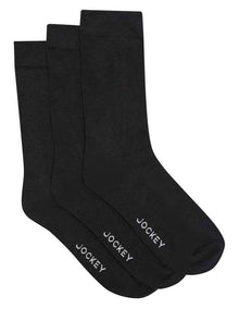 Everyday Crew Socks 3 Pack in Black