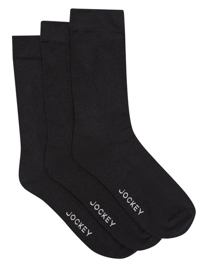 Everyday Crew Socks 3 Pack in Black