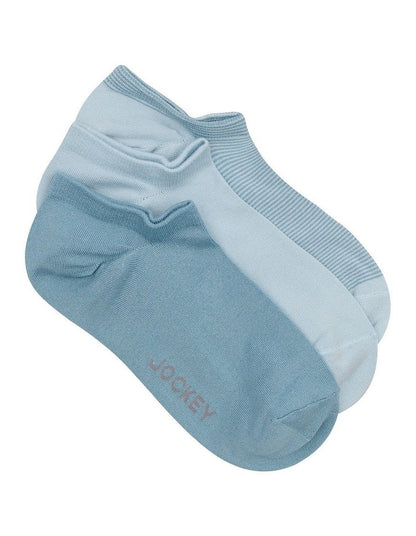Comfort Classics No Show Socks 3 Pack in Multi