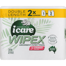 Icare Paper Towel Double Length 3 Ply 120 Sheets 2 Pack