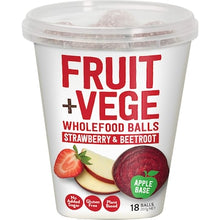 Tasti Fruit + Vege Wholefood Balls Strawberry & Beetroot 18 pack