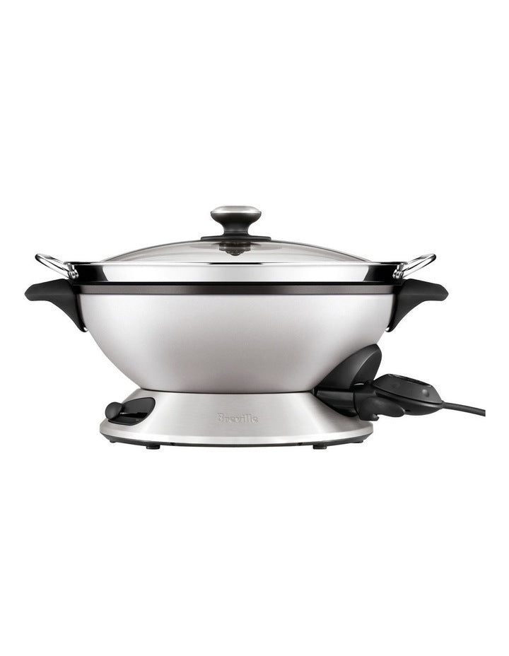 the Hot Wok & Steam, Brushed Stainless Steel,  BEW820BSS