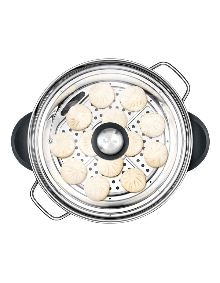 the Hot Wok & Steam, Brushed Stainless Steel,  BEW820BSS