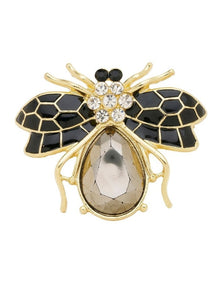 Bejewelled Bee Brooch in Multi