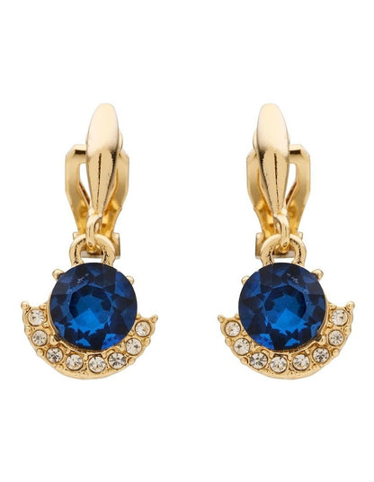 Nouveau Clip On Earrings in Navy