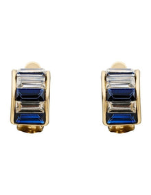 Moulin Clip Earrings in Navy