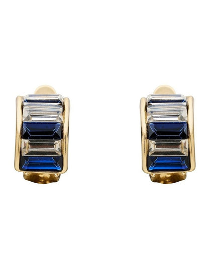 Moulin Clip Earrings in Navy