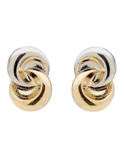 Helix Stud Earrings in Two-Tone