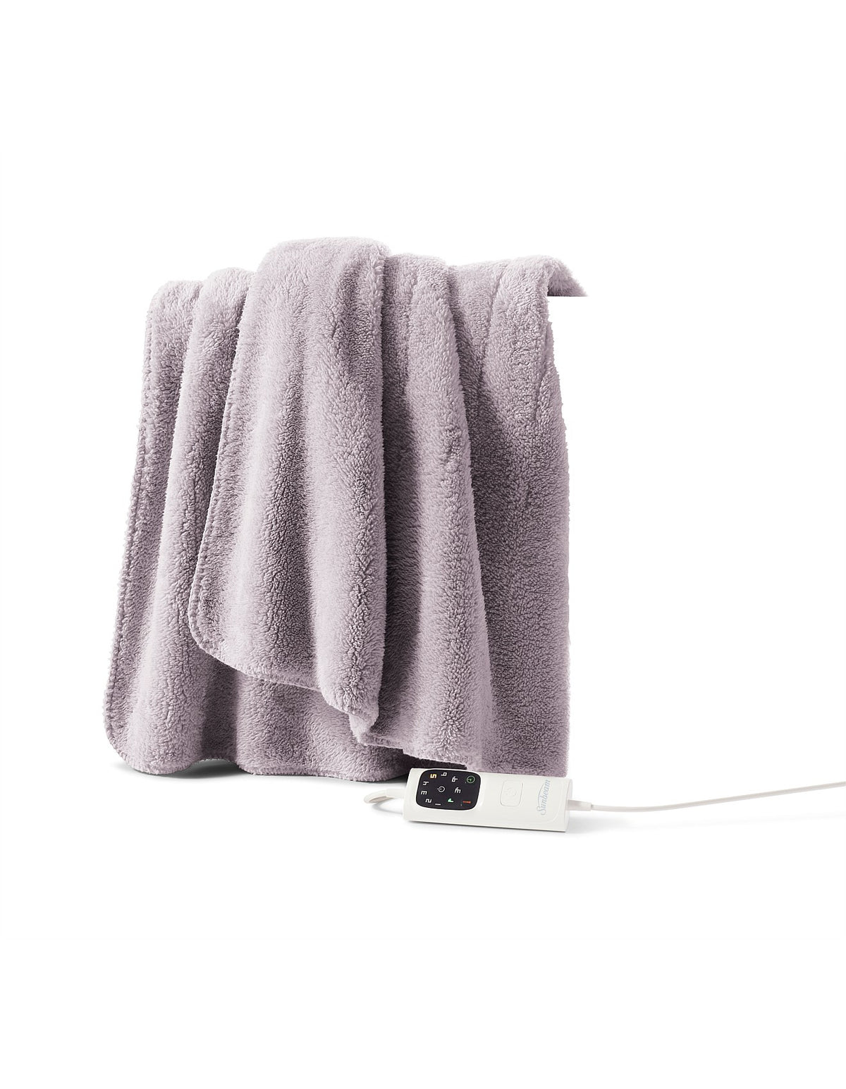 Feel Perfect Sherpa Fleece Heated Throw Blanket