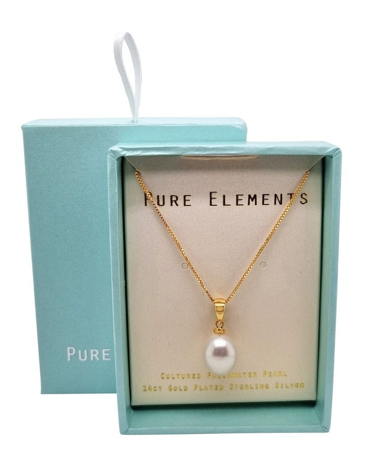 Baroque Pendant in Pearl Gold