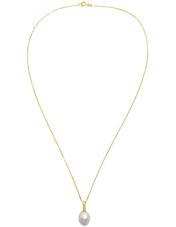 Baroque Pendant in Pearl Gold