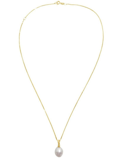 Baroque Pendant in Pearl Gold