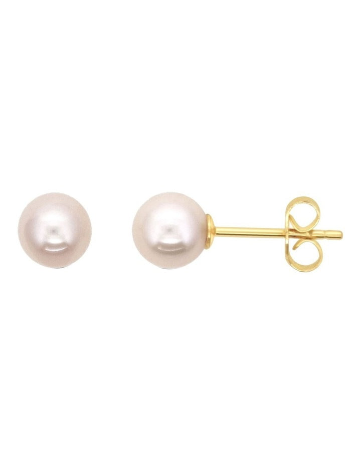 Pearlicious Gold Studs in Multi