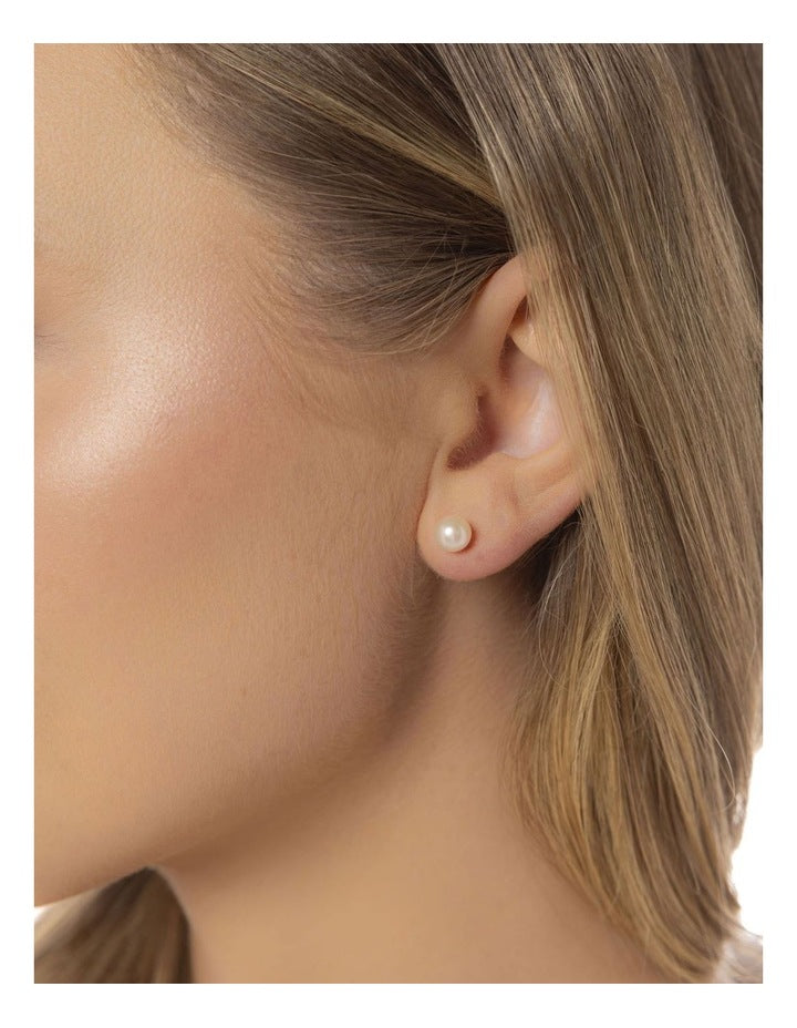 Pearlicious Gold Studs in Multi