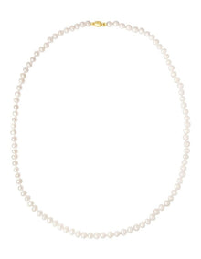 Versatile Dainty Pearl Necklace in White