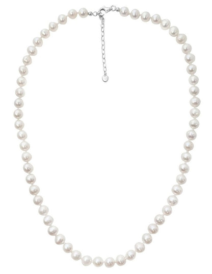 Classic Pearl Necklace in White