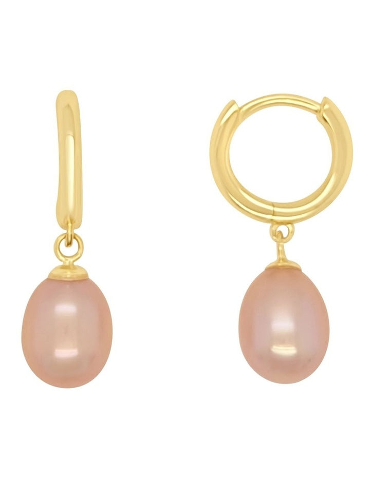 Pearl Huggies Gift Box in Natural Rose