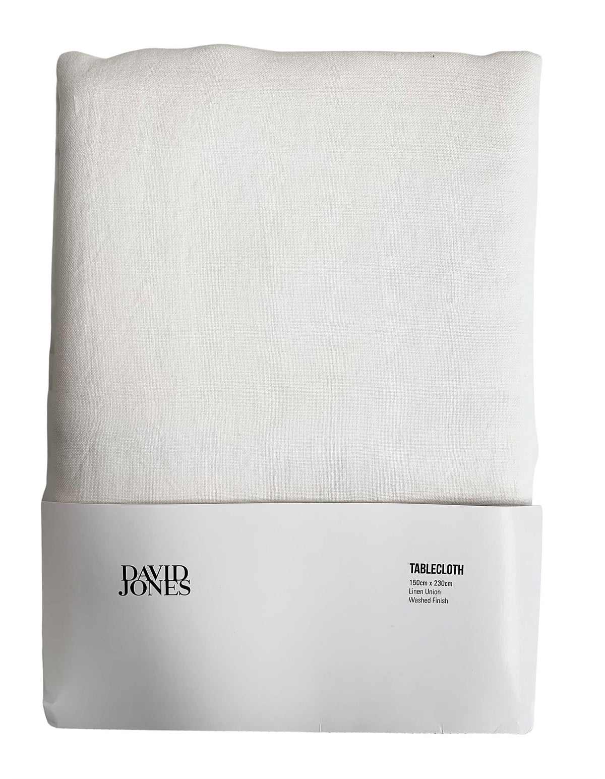 Copenhagen Linen Union Tablecloth White 150cmx230cm
