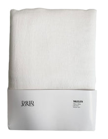 Copenhagen Linen Union Tablecloth White 150cmx230cm