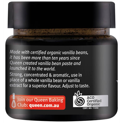 Queen Organic Vanilla Bean Paste 65g