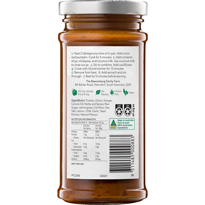 Beerenberg Pumpkin & Chickpea Curry 240ml