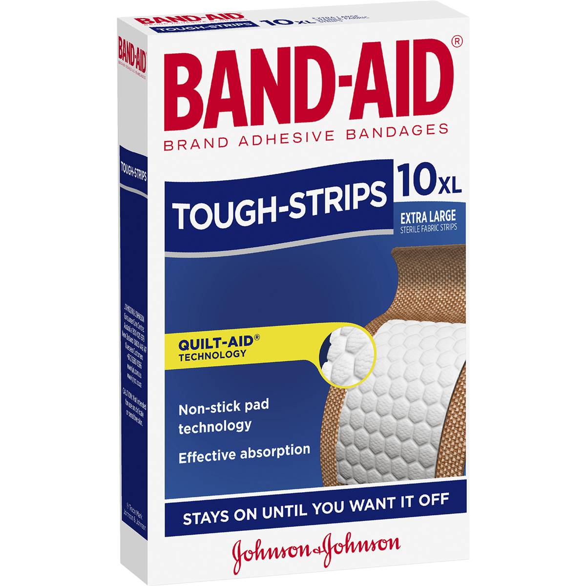 Band-Aid Tough Strips Extra Large Fabric Bandages 10 Pack