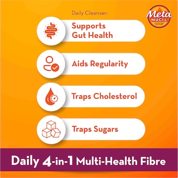 Metamucil Daily Fibre Supplement Lemon Lime Smooth 72 Doses 425g