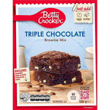Betty Crocker Triple Chocolate Brownie Mix 500g