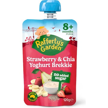 Rafferty's Garden Strawberry & Chia Yoghurt Brekkie Baby Food 8+ Months 120g