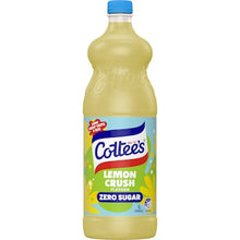 Cottee's Zero Sugar Lemon Cordial Lemon Crush Sugar Free 1L