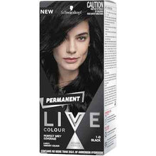 Schwarzkopf Live 1-0 Black Permanent Hair Dye each