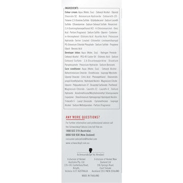 Schwarzkopf Live 1-0 Black Permanent Hair Dye each