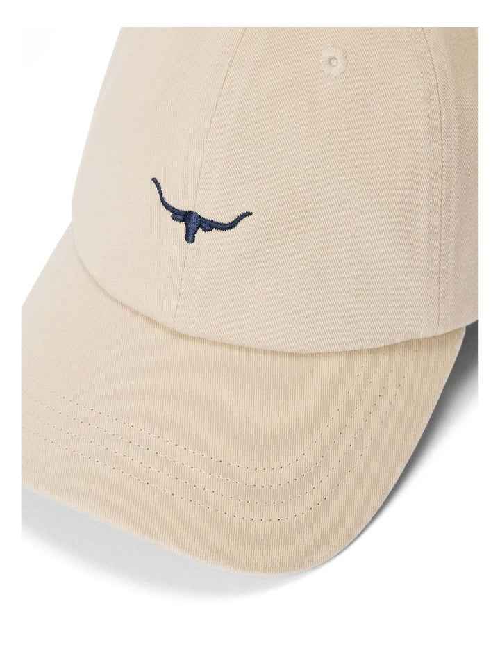 Mini Longhorn Twill Cap in Ecru