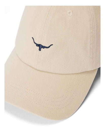 Mini Longhorn Twill Cap in Ecru